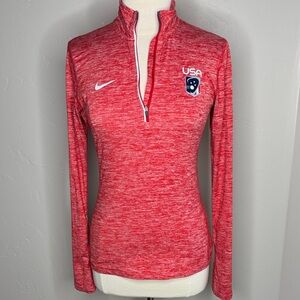 Nike Women's Red Long Sleeve USA Top